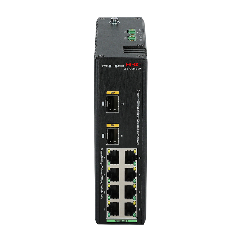 H3C IE4120U-10P 8个电口+2个上行光口无管理工业交换机